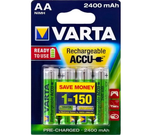Аккумулятор VARTA        R6     (2400mAh)(4BL)(40)(400)