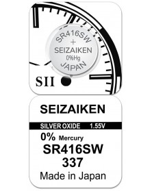 Батарейка SEIZAIKEN 337 (SR416SW) Silver Oxide 1.55V (1/10/100)..