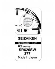 Батарейка SEIZAIKEN 377 (SR626SW) Silver Oxide 1.55V (1/10/100)..