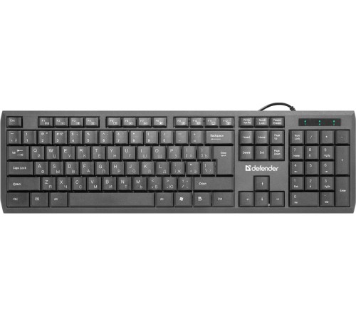 Клавиатура DEFENDER    820    OfficeMate       (USB,M-M) Black